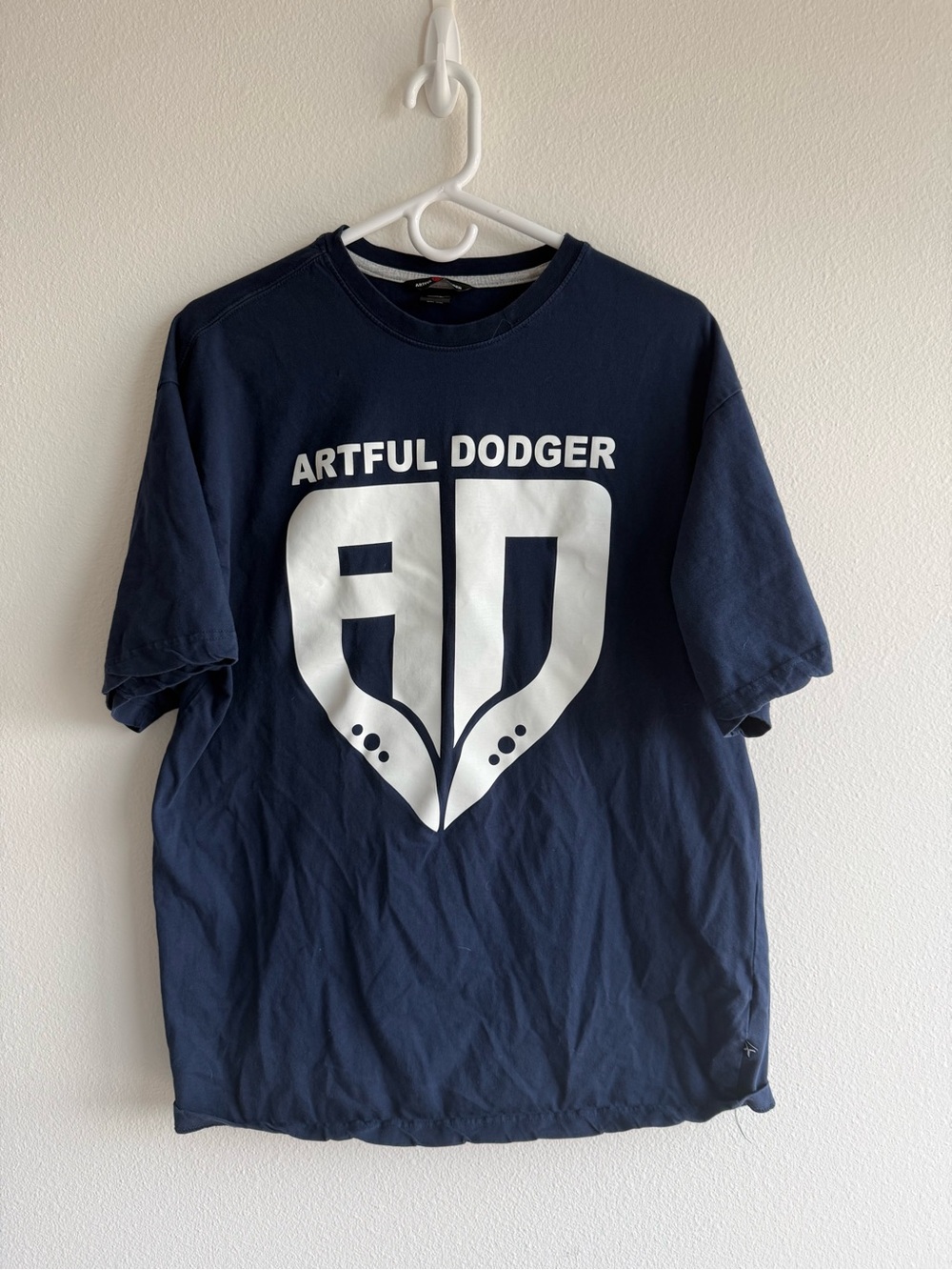 Artful Dodger Navy Graphic Tee - White Logo